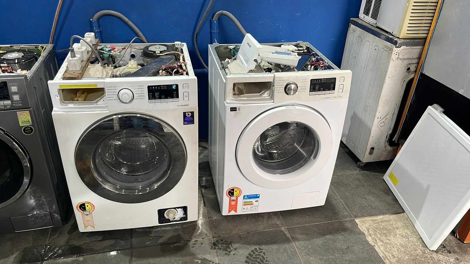 Diagnóstico de máquina de lavar